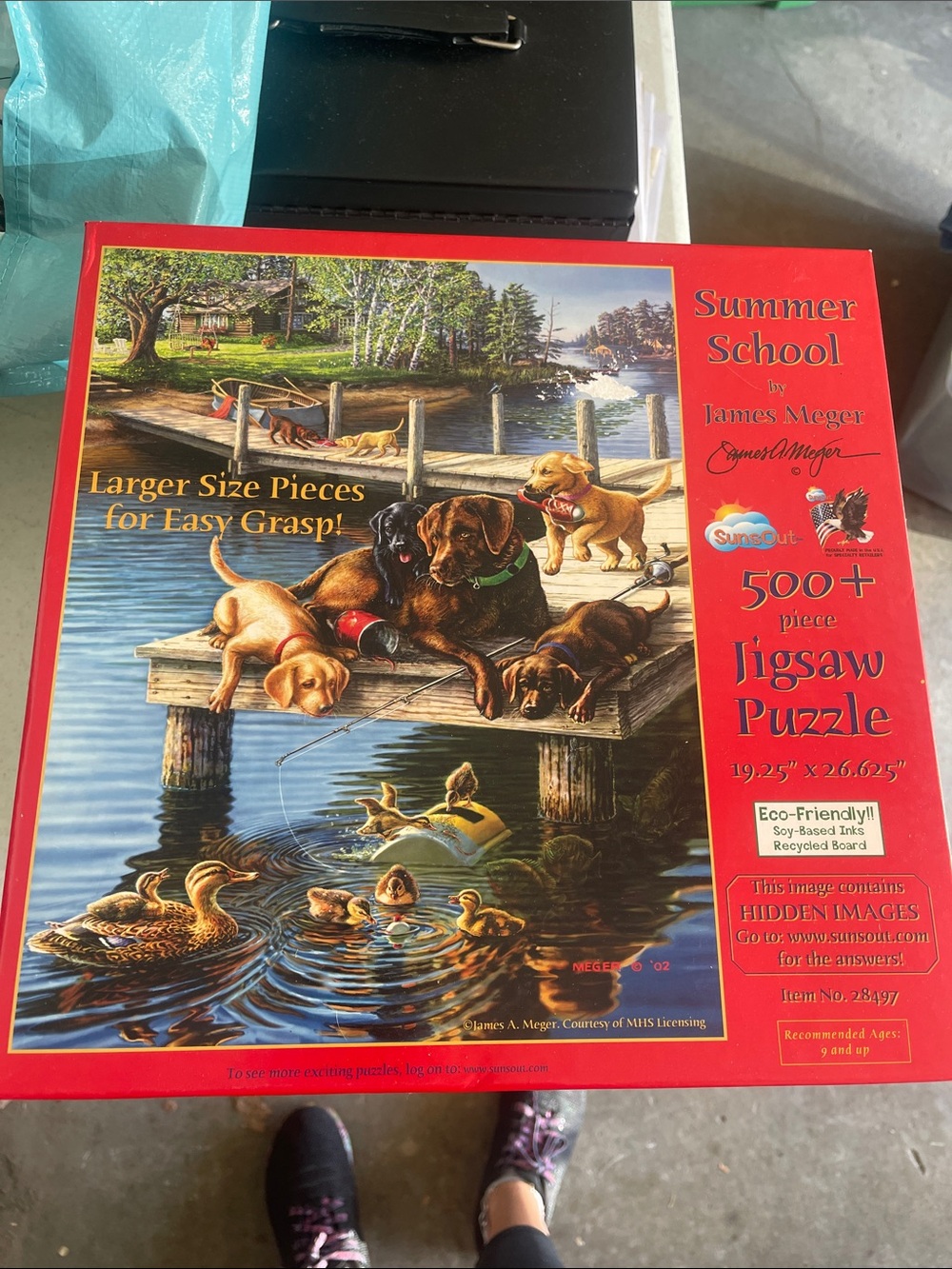 Summer School 500+ Piece Jigsaw Puzzle - Red